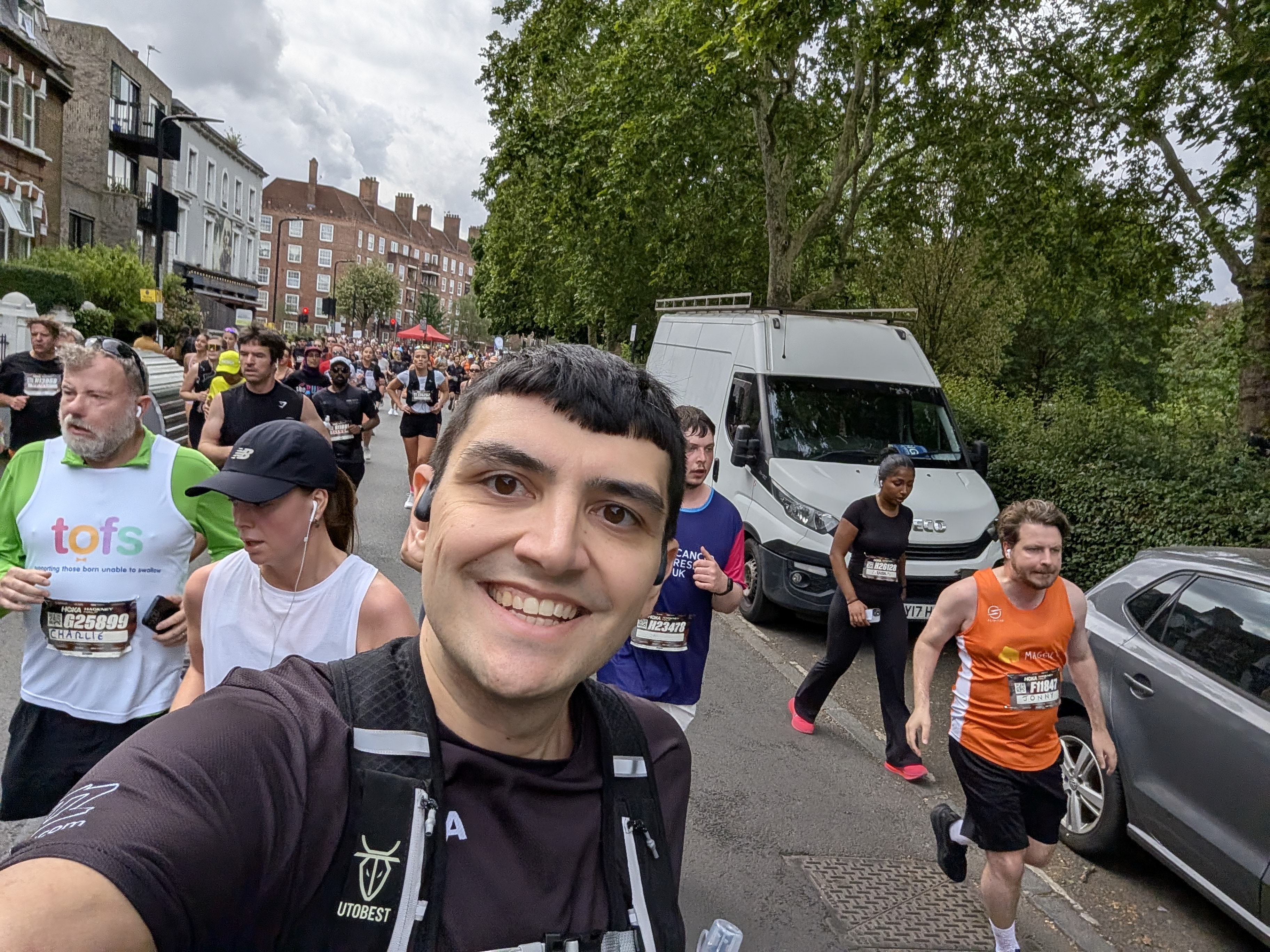 Mid-race selfie through Hackney