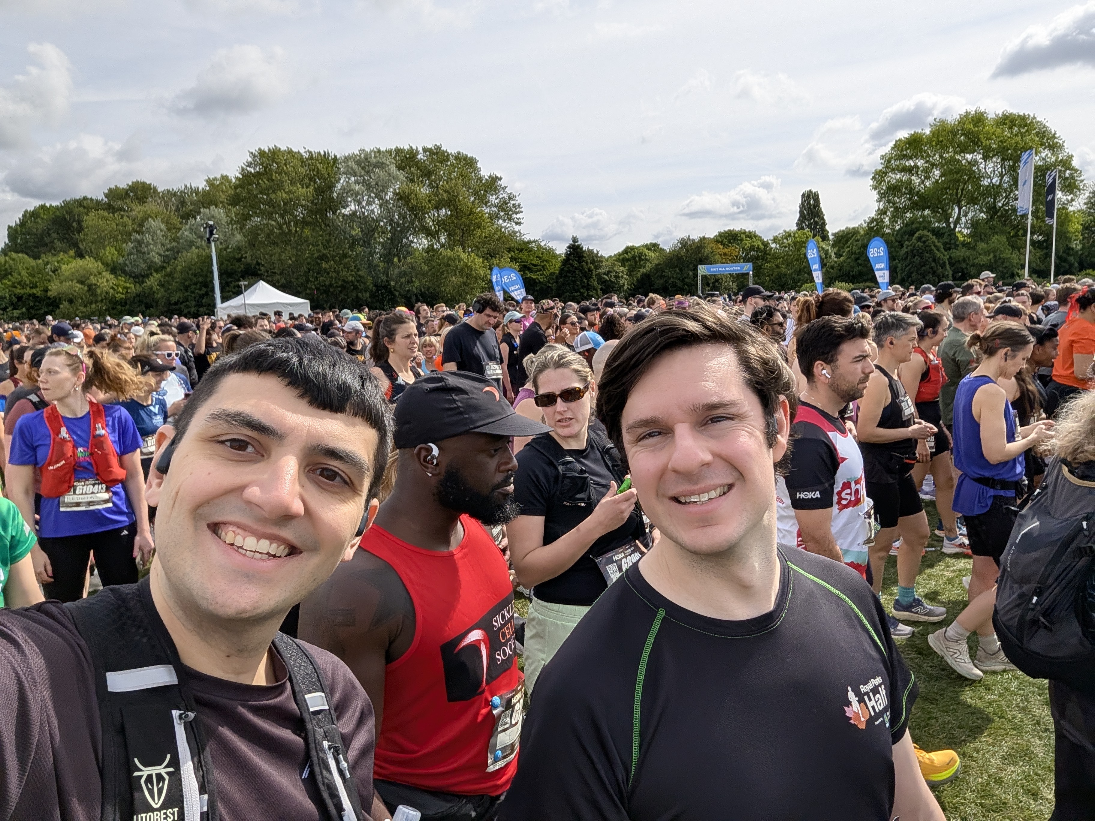 Tom and I at the start line
